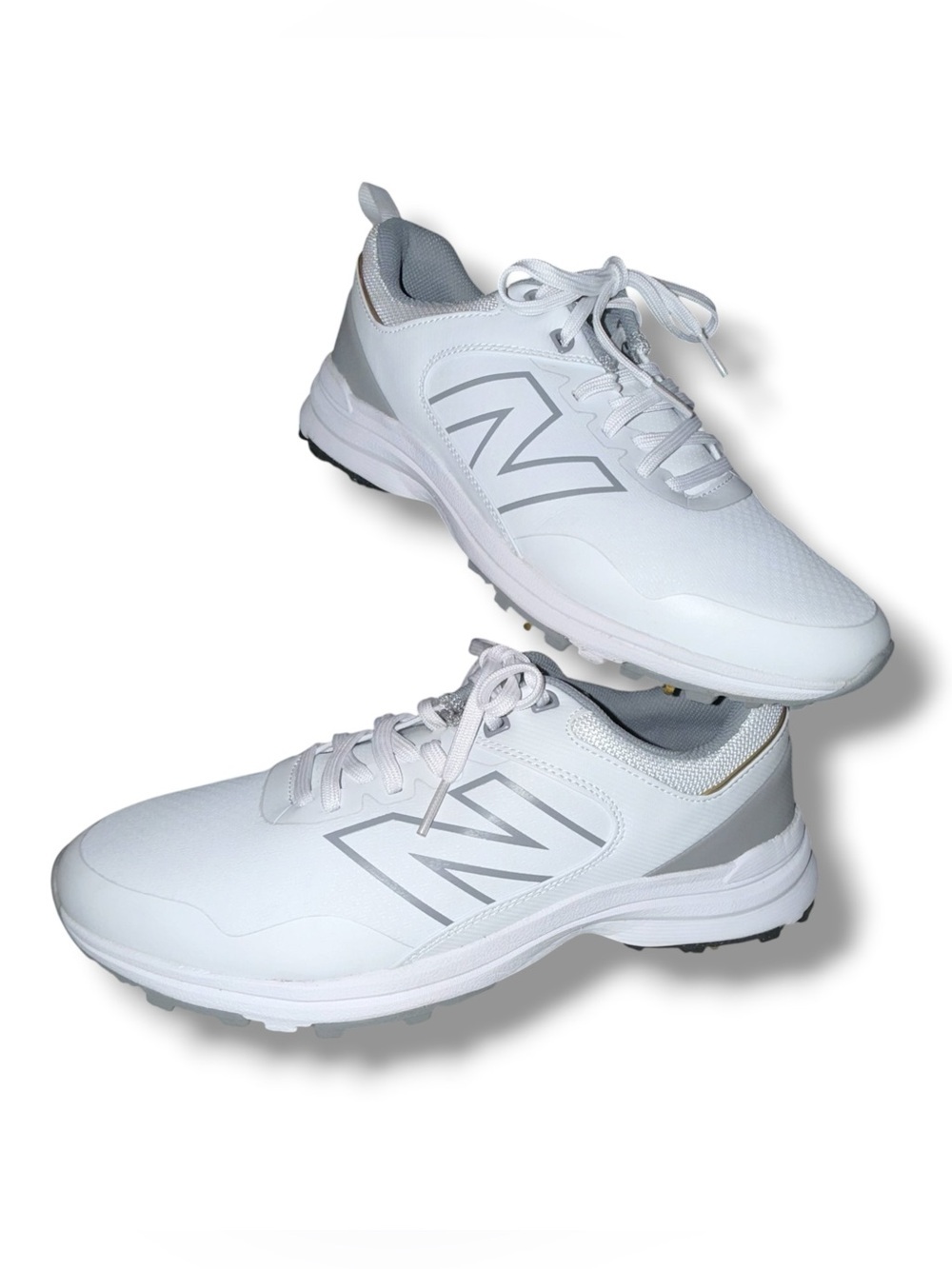 NEW BALANCE S Brighton V2 Golf Shoes - Women’s 10.5 Wide - White/Grey - Picture 2 of 13